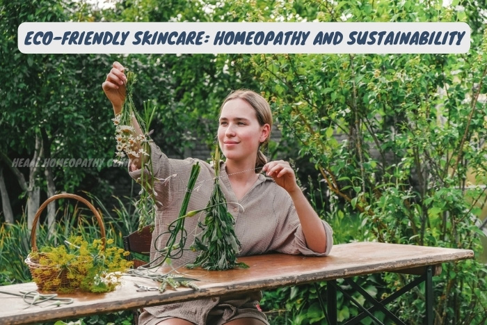 A person engaging with herbal preparations outdoors, showcasing the synergy of homeopathy and environmental stewardship at HEAAL Homeopathy Clinic in Hyderabad