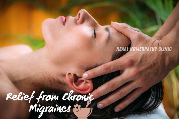 Relief from chronic migraines with homeopathy at HEAAL Homeopathy Clinic in Chanda Nagar, Hyderabad. Personalized treatments for long-term migraine relief. Experience natural and effective migraine management with holistic care