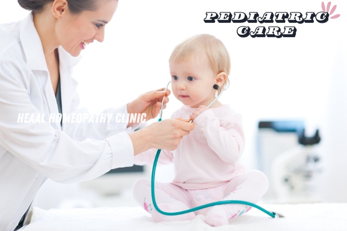 Pediatric care with homeopathy at HEAAL Homeopathy Clinic in Chanda Nagar, Hyderabad. Safe and gentle treatments for children's health. Ensure your child's well-being with our personalized holistic care