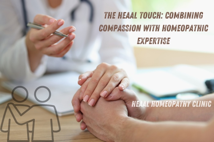 The HEAAL Touch: Compassionate homeopathic care at HEAAL Homeopathy Clinic in Chanda Nagar, Hyderabad. Combining expertise and empathy for holistic health solutions.
