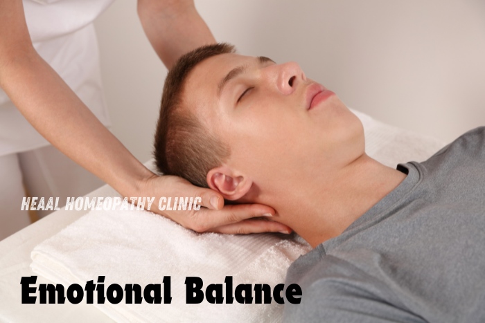 Relaxation and emotional balance therapy session at HEAAL Homeopathy Clinic, Chanda Nagar, Hyderabad. Offering holistic treatments for emotional well-being and stress relief.