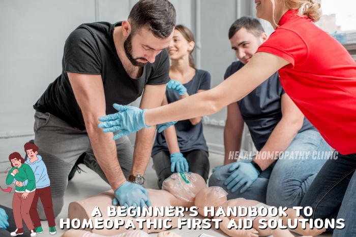 A beginner's handbook to homeopathic first aid solutions provided by HEAAL Homeopathy Clinic, Chanda Nagar, Hyderabad.